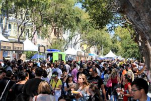 Crowds at the San Francisco Street Food Festival, Mission District